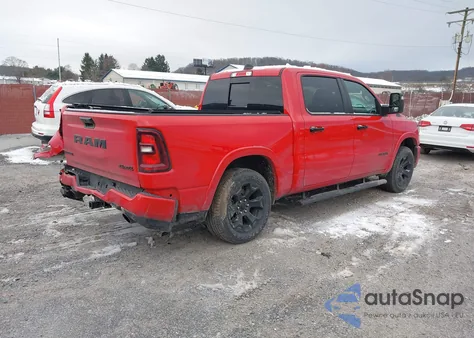 2025 Ram 1500 из США, поврежденный, VIN 1C6SRFFP0SN590316